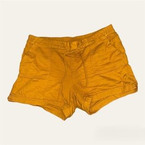 burnt orange summer linen pants